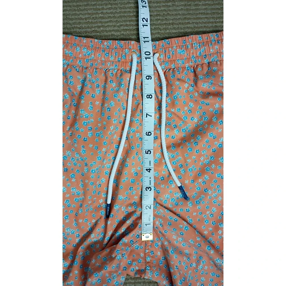 J&Josh Men's Swim Shorts Orange Flowers Luxury Swim Trunks Sz XXL JS26B2307 NWT